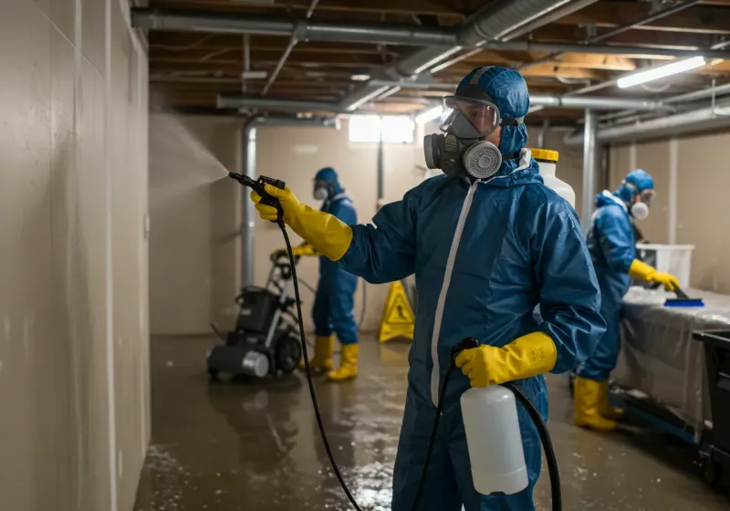 Basement Sanitization and Antimicrobial Treatment process in Musselshell County, MT