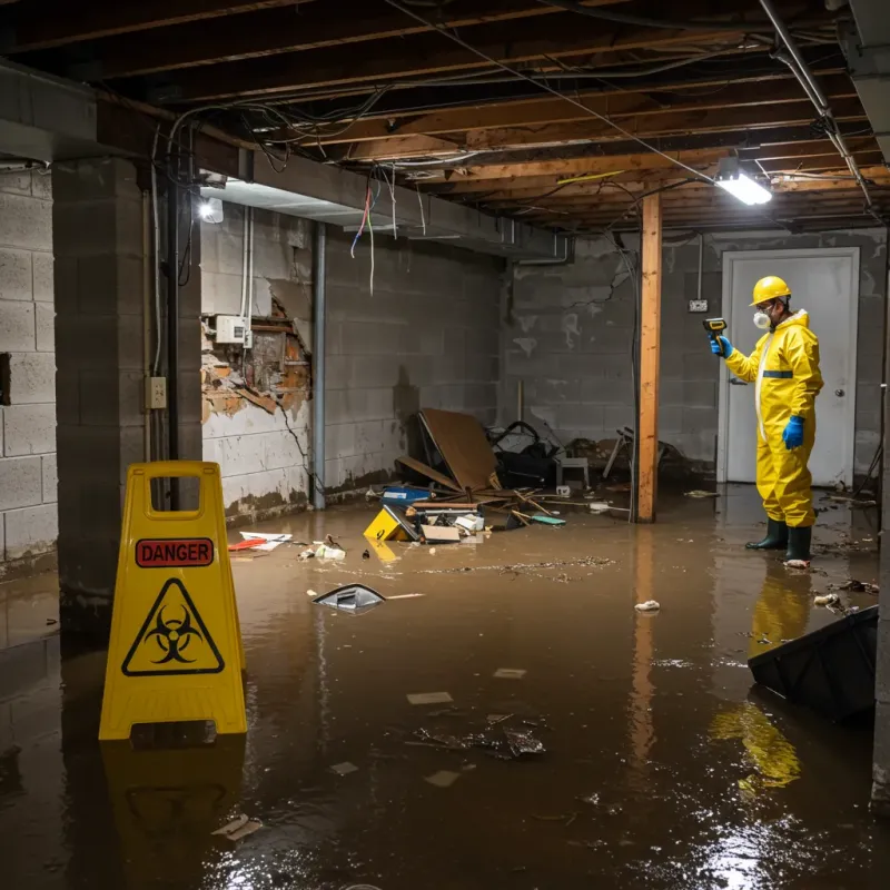 Flooded Basement Electrical Hazard in Musselshell County, MT Property